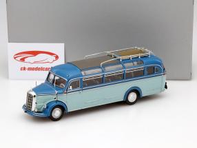 メルセデス　ベンツ　3500 Bus 1954 Minichamps 1:43 Mercedes-Benz O 3500 bus black / signal red