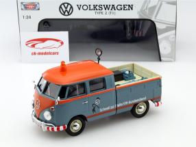 Volkswagen VW Typ 2 T1 VW Kundendienst orange / blau 1:24 MotorMax