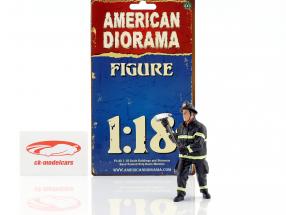bombeiro figura III Holding Axe 1:18 americano Diorama