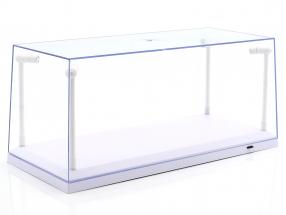 Singolo vetrina bianco con 4 Led Lampade per modelcars in scala 1:18 Triple9