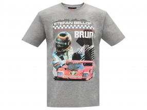 Stefan Bellof T-Shirt Brun 956 Norisring 1984 med forside grå