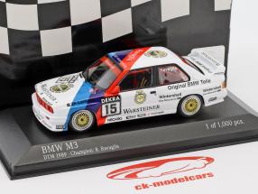 BMW M3 (E30) #15 DTM チャンピオン 1989 Roberto Ravaglia 1:43 Minichamps