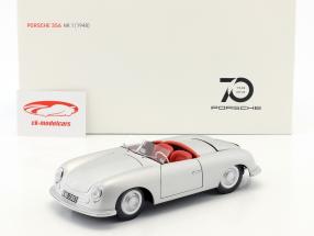 Porsche 356 Nr.1 Bouwjaar 1948 editie 70 jaar Porsche zilver 1:18 AUTOart