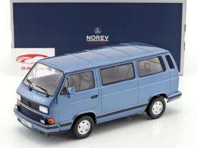 Volkswagen VW T3 Blue Star anno di costruzione 1990 blu metallico 1:18 Norev