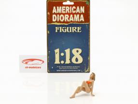 La chica del calendario noviembre en bikini 1:18 American Diorama