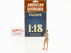 La chica del calendario diciembre en bikini 1:18 American Diorama