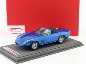 Ferrari 275 GTS/4 N.A.R.T Year 1967 Steve McQueen blue metallic 1:18 BBR