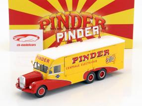 Bernard 28 Electrical Truck Pinder circus year 1951 yellow / red 1:43 Direkt Collections