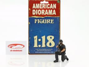 Swat Team bom atirador figura 1:18 American Diorama
