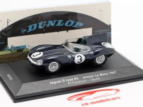 Jaguar D-type #3 胜利者 24h LeMans 1957 Flockhart / Bueb 1:43 Ixo