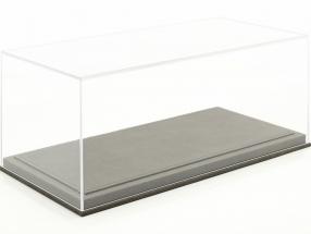 优质亚克力高清透明展示盒~用于汽车模型比例 1:18 浅灰色 BBR