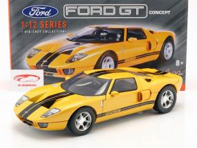 Ford GT Concept Car 2004 gelb / schwarz 1:12 MotorMax