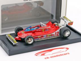 Gilles Villeneuve Ferrari 312T4 #12 segundo francés GP fórmula 1 1979 1:43 Brumm