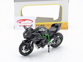 Kawasaki Ninja H2R sort / mørkegrå / grøn 1:12 Maisto