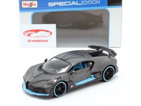 Bugatti Divo 建造年份 2018 垫 灰色 / 光 蓝 1:24 Maisto