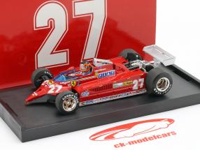 Gilles Villeneuve Ferrari 126CK #27 duello con F-104 Istrana 1981 1:43 Brumm