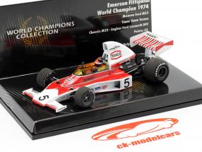 Emerson Fittipaldi McLaren Ford M23 #5 Formula 1 Campeão do mundo 1974 1:43 Minichamps