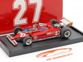 G. Villeneuve Ferrari 126CK #27 GP Monaco Formule 1 1981 1:43 Brumm