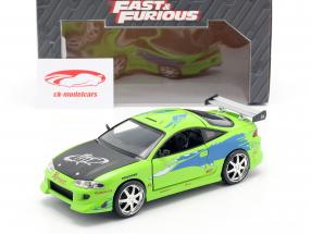 Brian's Mitsubishi Eclipse The Fast and the Furious 2001 зеленый 1:24 Jada Toys