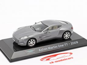 Aston Martin One-77 Anno di costruzione 2009 grigio argento metallico 1:43 Altaya