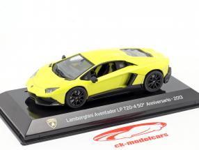 Lamborghini Aventador LP 720-4 пятидесятый Годовщина 2013 желтый 1:43 Altaya