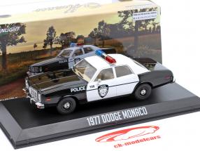 Dodge Monaco Police year 1977 black / White 1:43 Greenlight