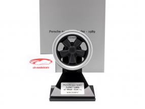 Porsche 911 (930) Turbo Wheel Rim Año de construcción 1989 negro / plata 1:5 Minichamps