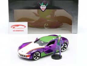 Chevrolet Corvette Stingray 2009 С участием фигура The Joker DC Comics 1:24 Jada Toys