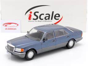 Mercedes-Benz 560 SEL S-Klasse (W126) 1985 nautikblau metallic 1:18 iScale