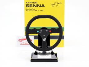 Ayrton Senna McLaren MP4/4 Fórmula 1 Campeão mundial 1988 volante 1:2 Minichamps