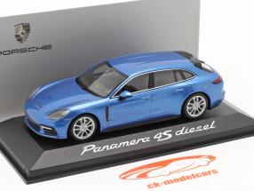 Porsche Panamera 4S Diesel синий металлический 1:43 Minichamps