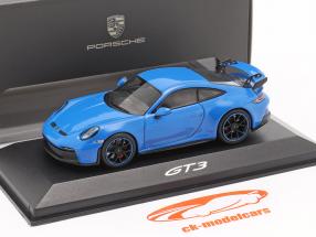 Porsche 911 (992) GT3 Byggeår 2021 shark blue 1:43 Minichamps