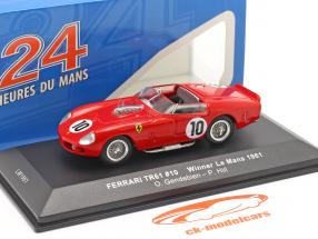 Ferrari TRI/61 #10 vinder 24h LeMans 1961 Gendebien, Hill 1:43 Ixo