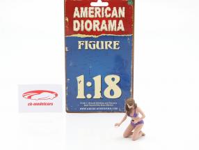 Bikini Car Wash Girl Alisa 図 1:18 American Diorama