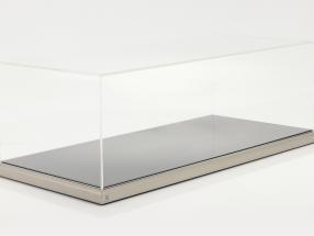 High quality acrylic showcase Dieppe with acrylic / metal base black / silver 1:8 Atlantic