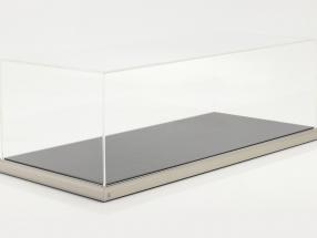 High quality acrylic Showcase Dieppe Carbon with acrylic / metal base carbon / silver 1:8 Atlantic