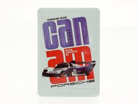 Porsche Metall-Postkarte: Can-Am Road America 1983
