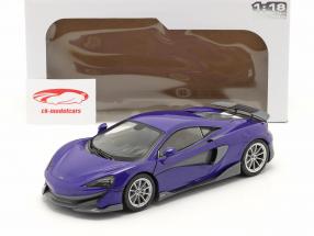 McLaren 600LT Coupe 建设年份 2018 紫色的 金属的 1:18 Solido