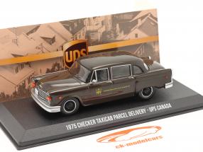 Checker Taxicab Parcel Delivery UPS Canada 1975 Brun 1:43 Greenlight