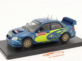 Subaru Impreza S9 WRC #7 优胜者 Rallye GB 威尔士 2003 Solberg, Mills 1:24 Altaya