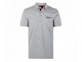 Мужской рубашка поло Porsche Motorsport 2021 логотип серый