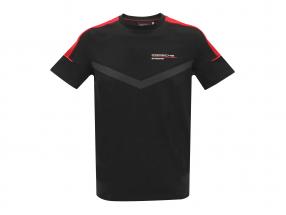 masculino camisa Porsche Motorsport 2021 logotipo Preto / vermelho