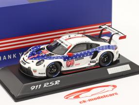 Porsche 911 RSR #911 ganador Clase GTLM 12h Sebring IMSA 2020 1:43 Spark