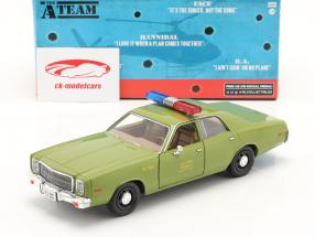 Plymouth Fury 1977 serie TV Das A-Team (1983-87) esercito verde 1:24 Greenlight