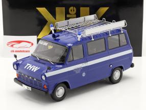 Ford Transit MK1 ヴァン THW ケルン 1965-1970 青 / 白い 1:18 KK-Scale
