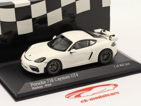 Porsche 718 Caman GT4 Plain Body Edition 2020 hvid 1:43 Minichamps