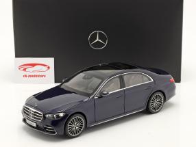 Mercedes-Benz Classe S (V223) Année de construction 2020 bleu nautique 1:18 Norev