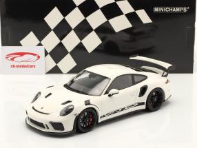 Porsche 911 (991 II) GT3 RS 2019 blanco / negro llantas 1:18 Minichamps