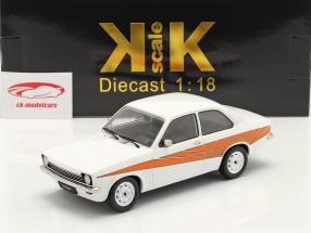 Opel Kadett C Swinger Byggeår 1973 hvid / orange 1:18 KK-Scale