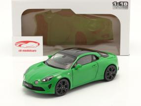 Alpine A110S Pure Color Edition 2021 verde metálico 1:18 Solido